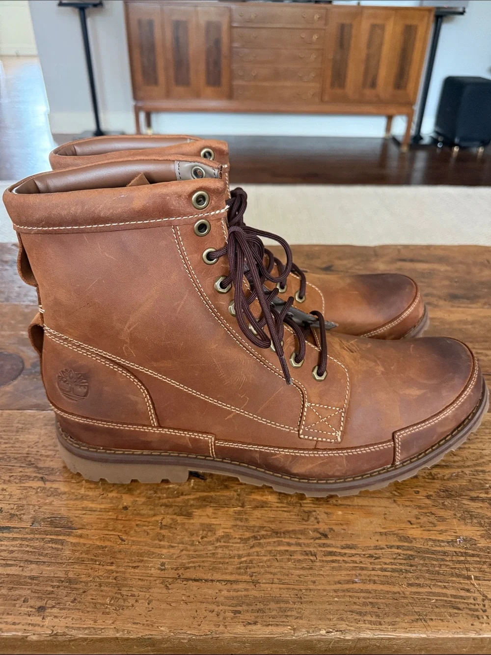 Timberland Brown Original Earthkeepers Distressed Leather 6